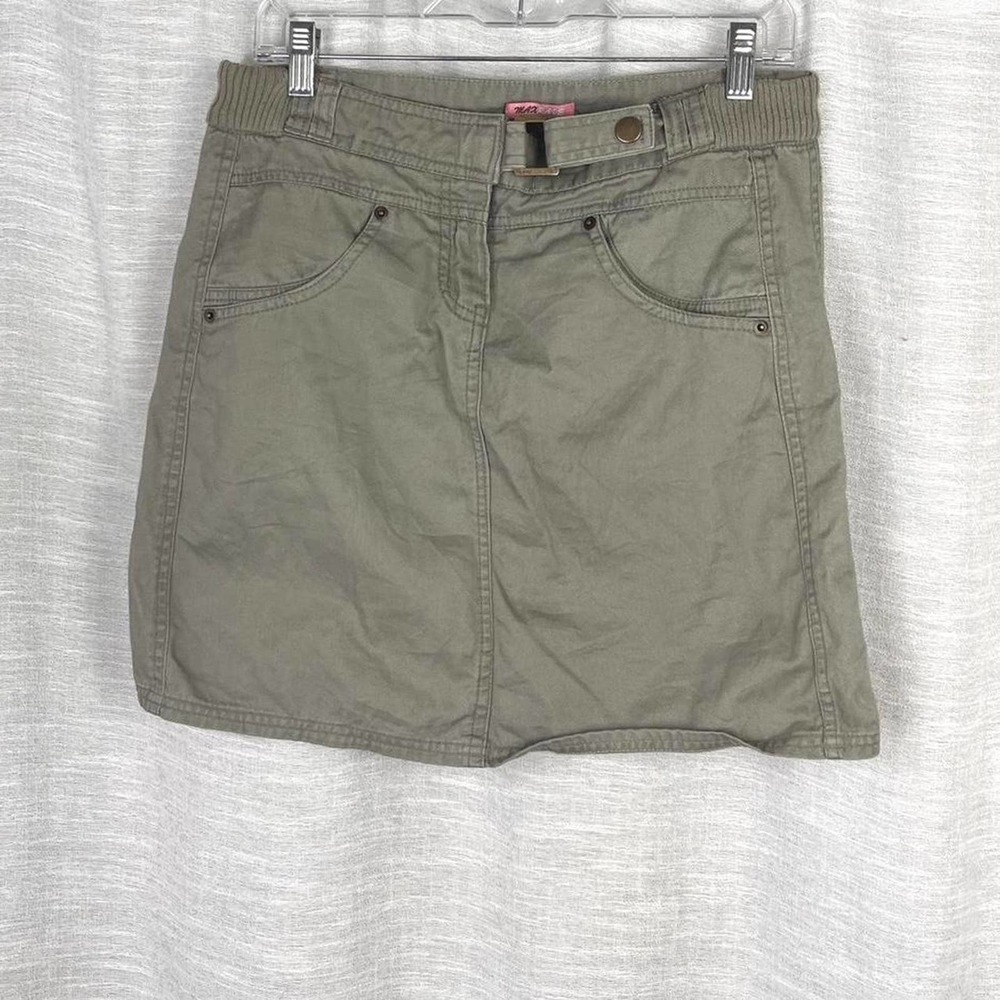 Max rave y2k mini skirt green khaki